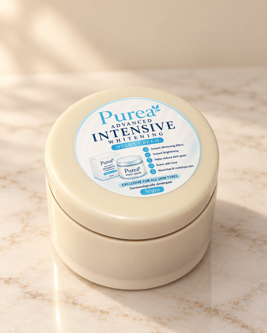 Pure EA Advance Hand and Feet Intensive Brightening Night Cream, front view