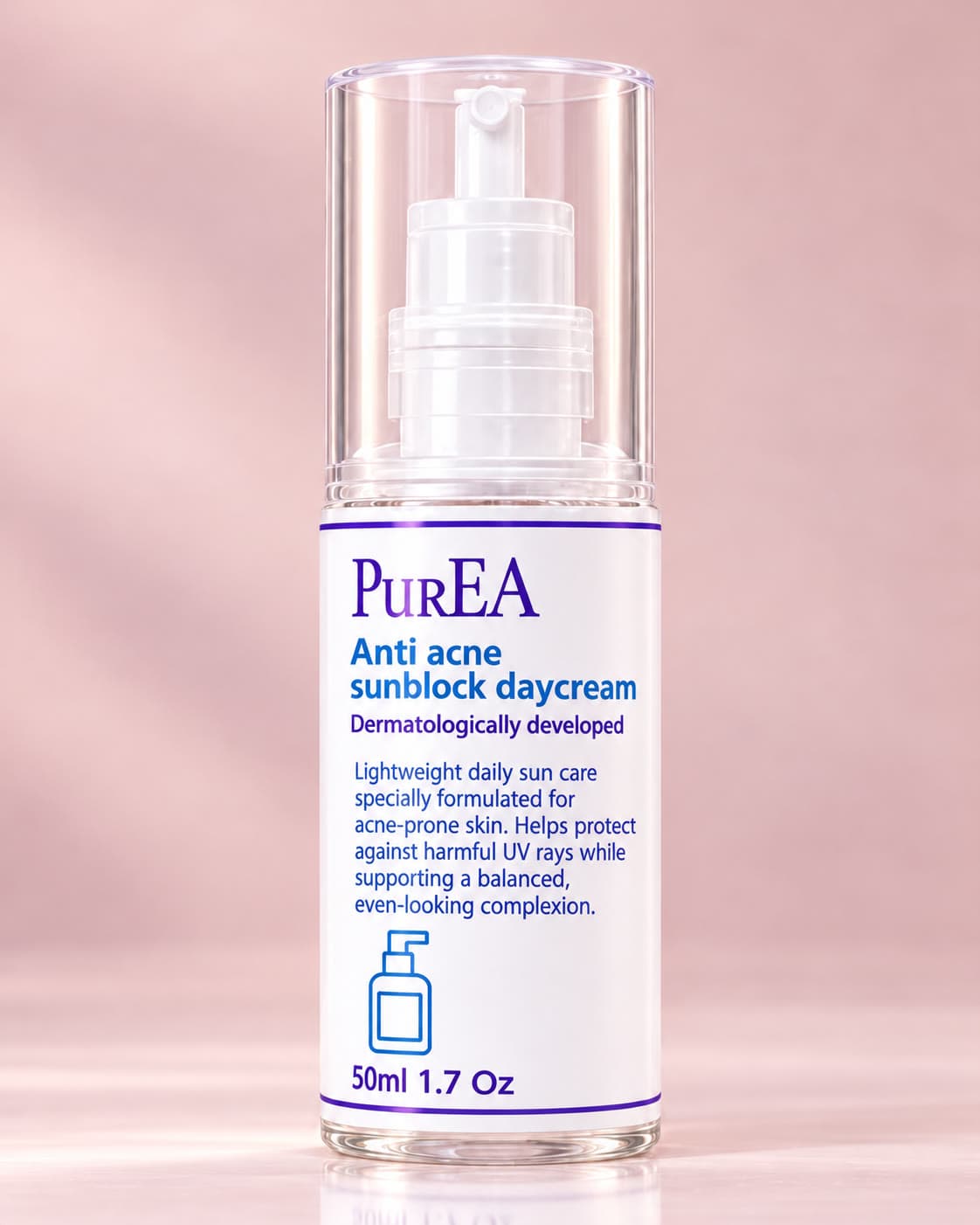 Pure EA Anti Acne Sunblock Day Cream, front view