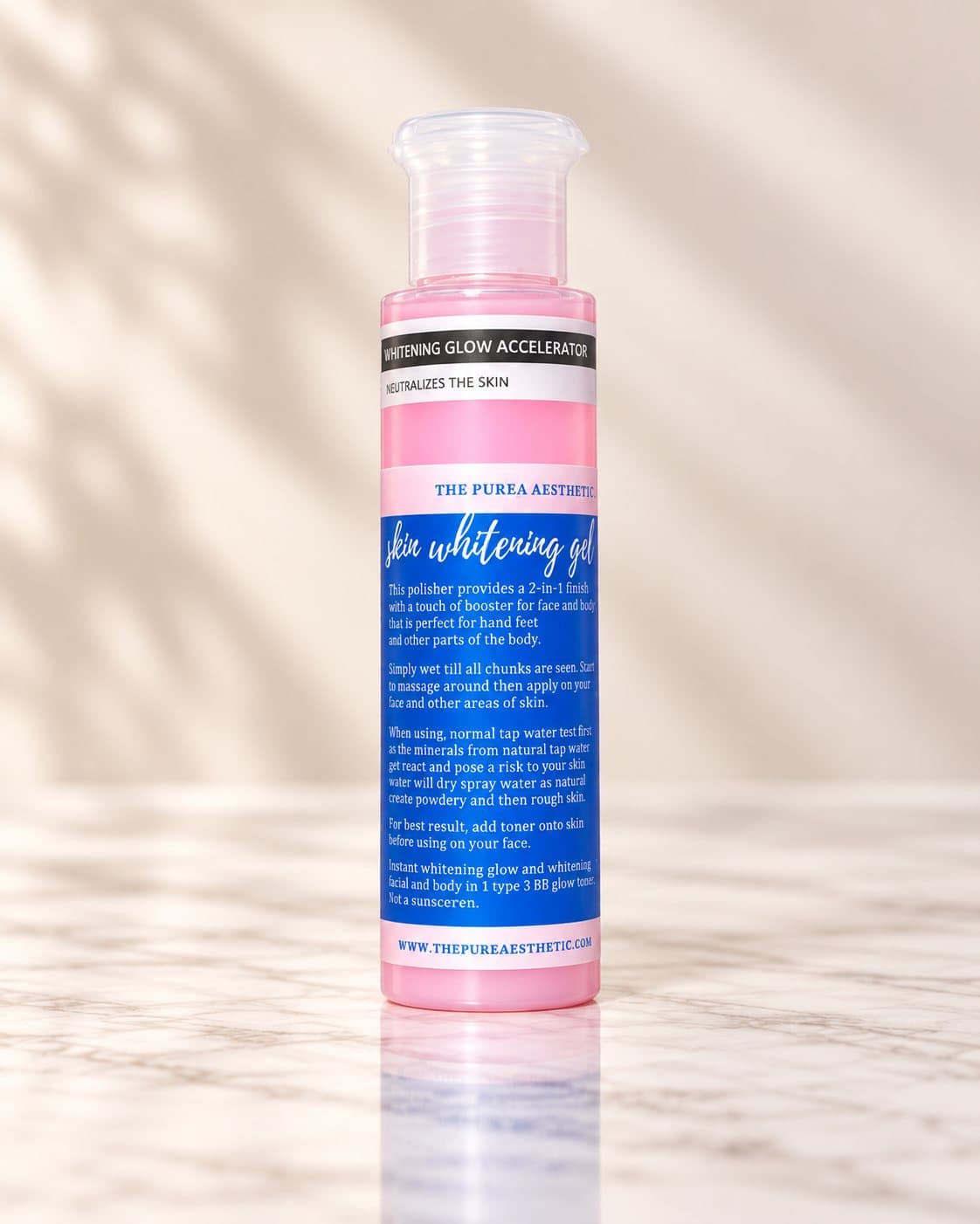 Pure EA Skin Polisher, Two-Part Bleach, accelerator bottle