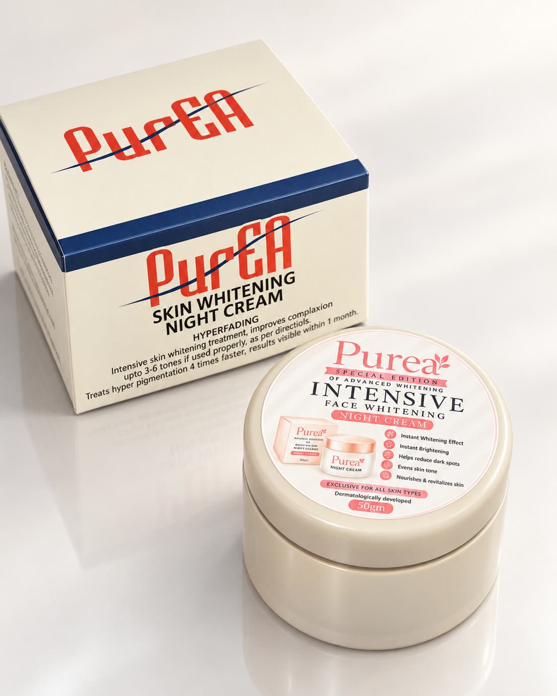 Pure EA Special Advance Hyperfading Face Brightening Night Cream, front view