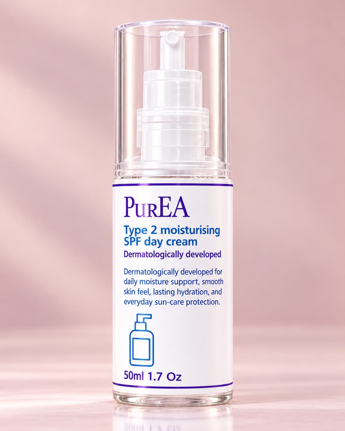 Pure EA Type 2 Moisturising SPF Day Cream, front view